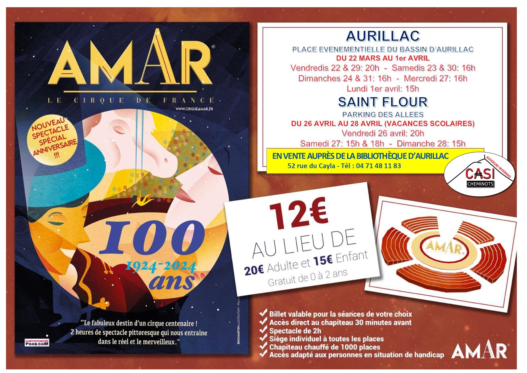 2024 Affiche Cirque Amar Aurillac