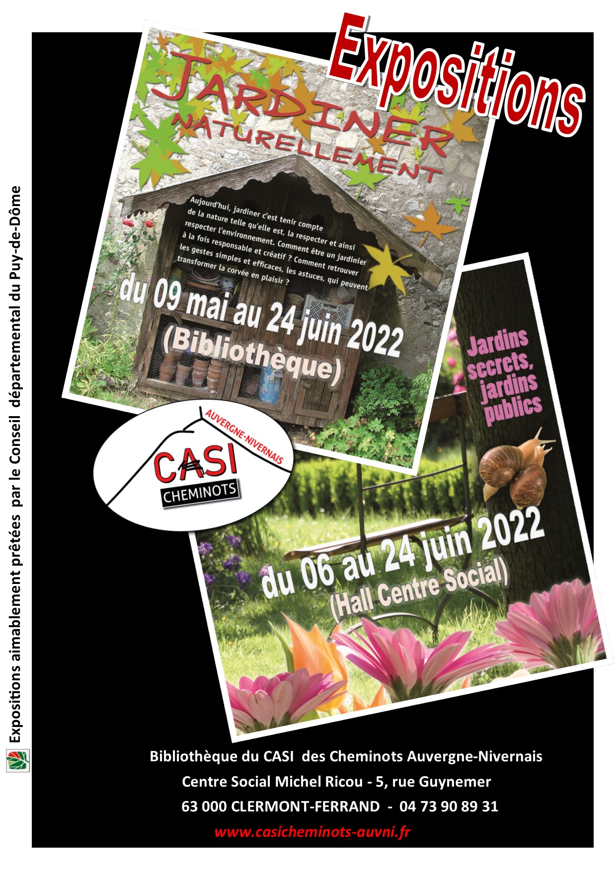 2022 Affiche Expo sur les Jardins bib Clermont Fd