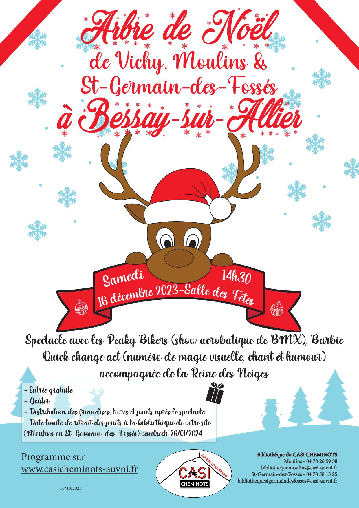 2023 affiche arbre de noel bessay sur allier