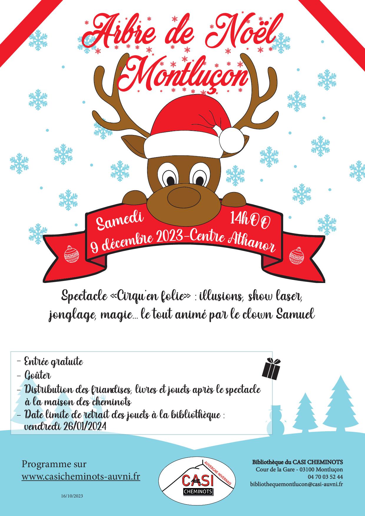 2023 affiche arbre de noel montluçon