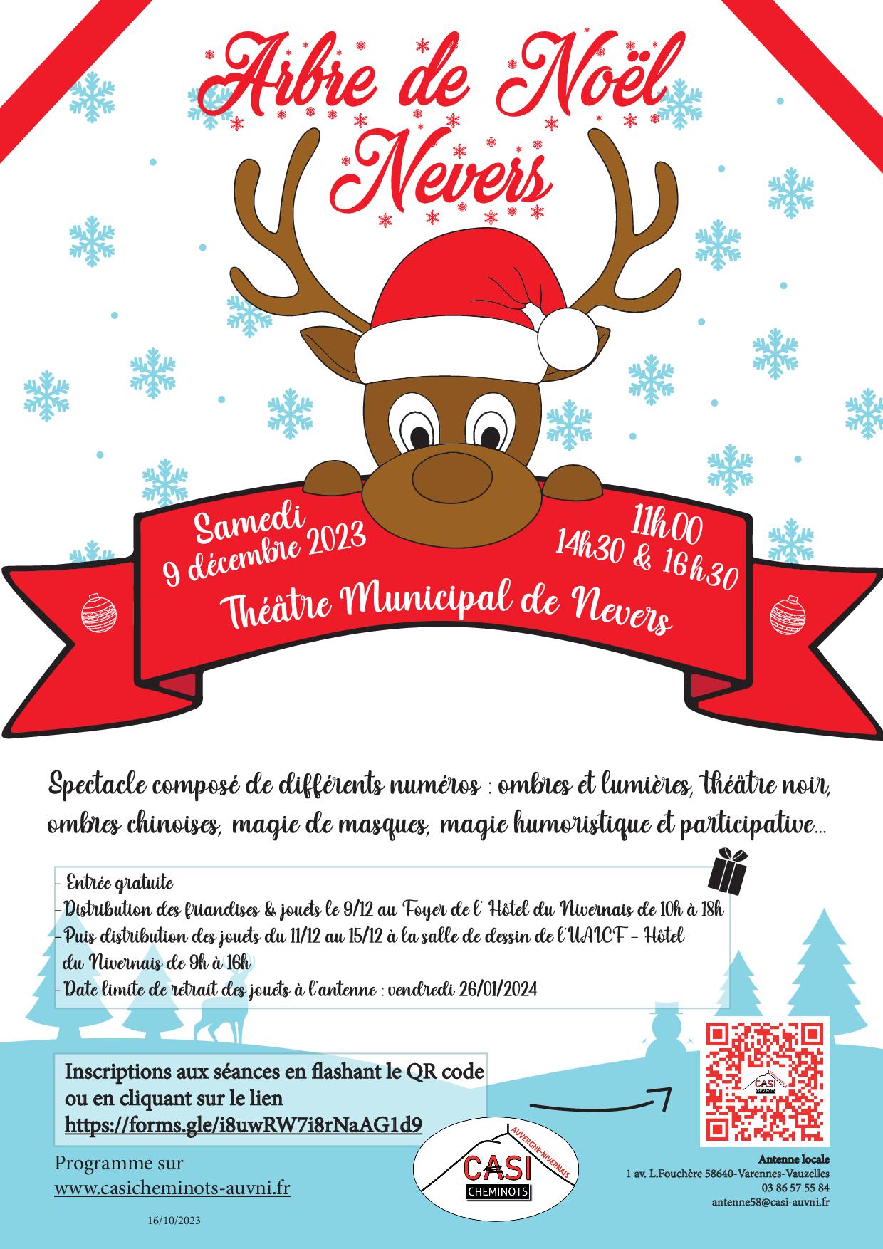 2023 affiche arbre de noel nevers