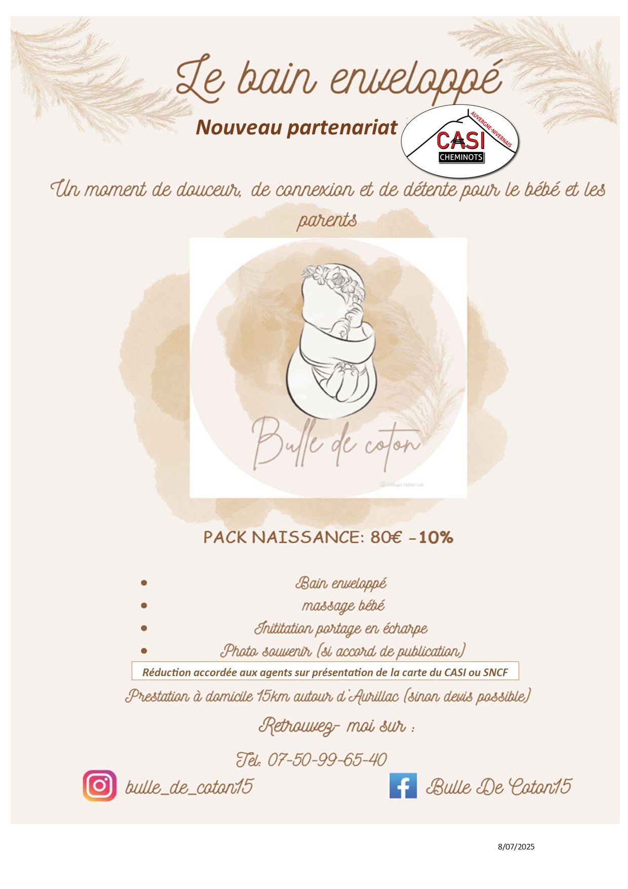 2025 Affiche Bulle de coton Aurillac