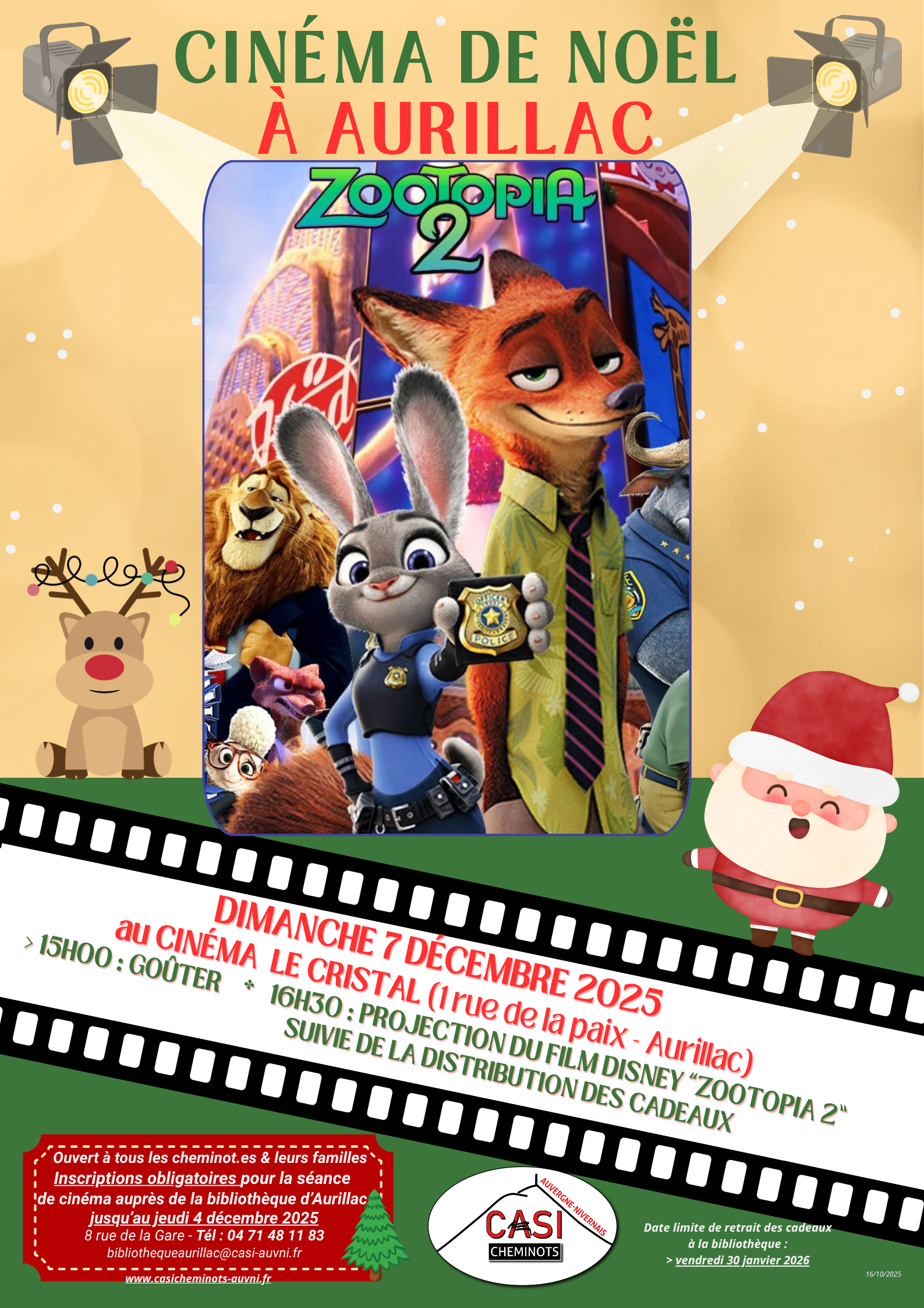 2025 Affiche Définit Noël Ciné Aurillac