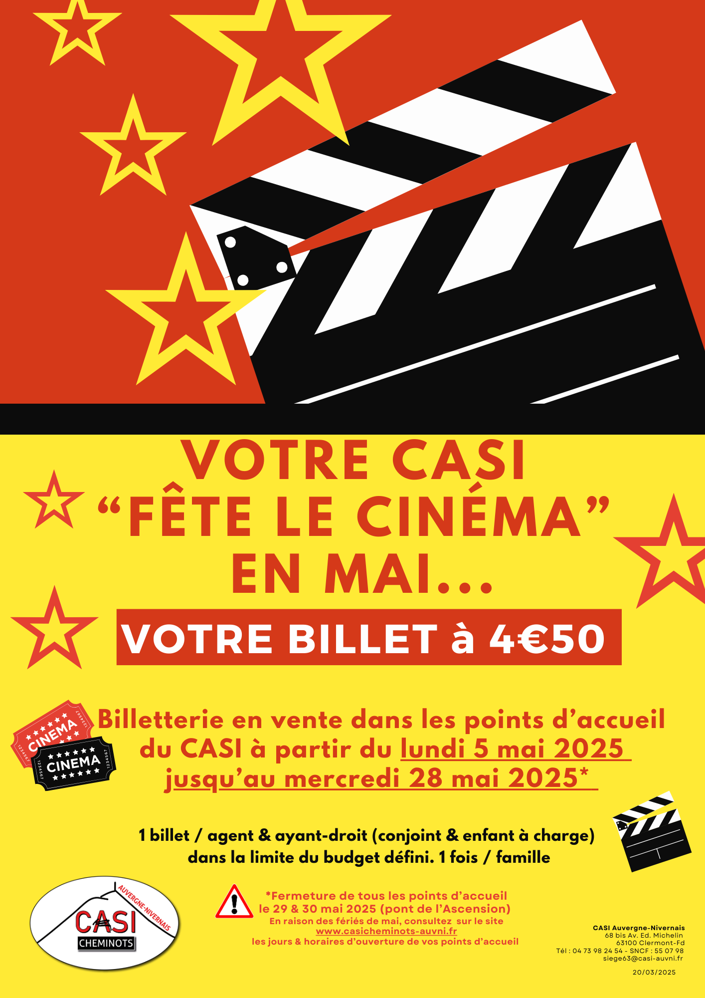 2025 Affiche Opération Cinéma Mai