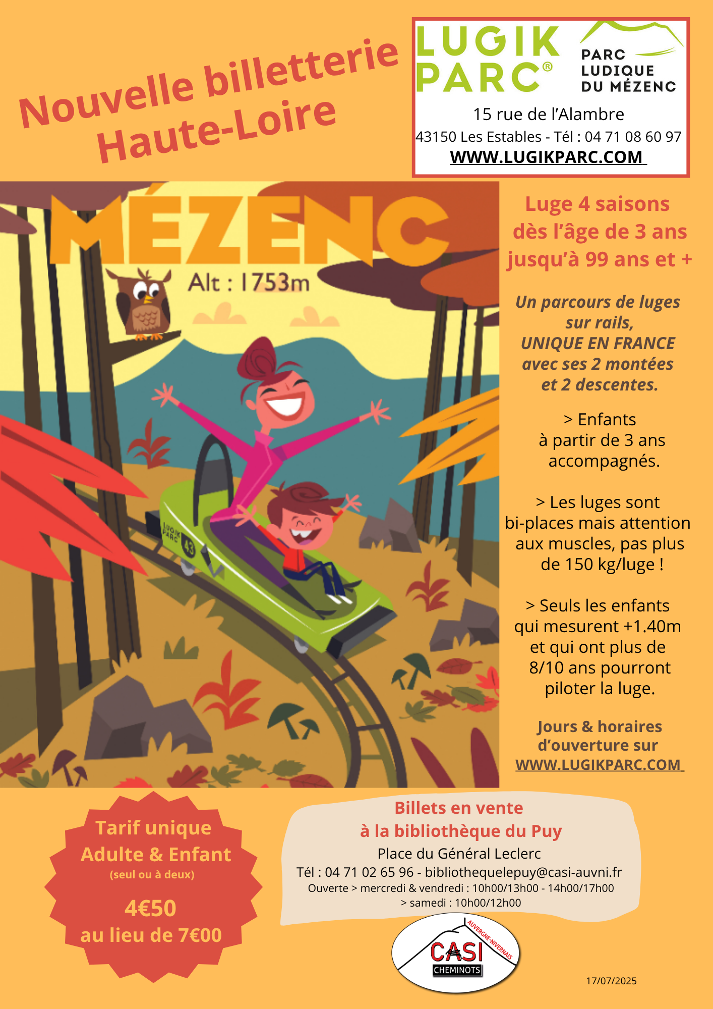 2025 Affiche définit billetterie LugiK Parc Hte Loire