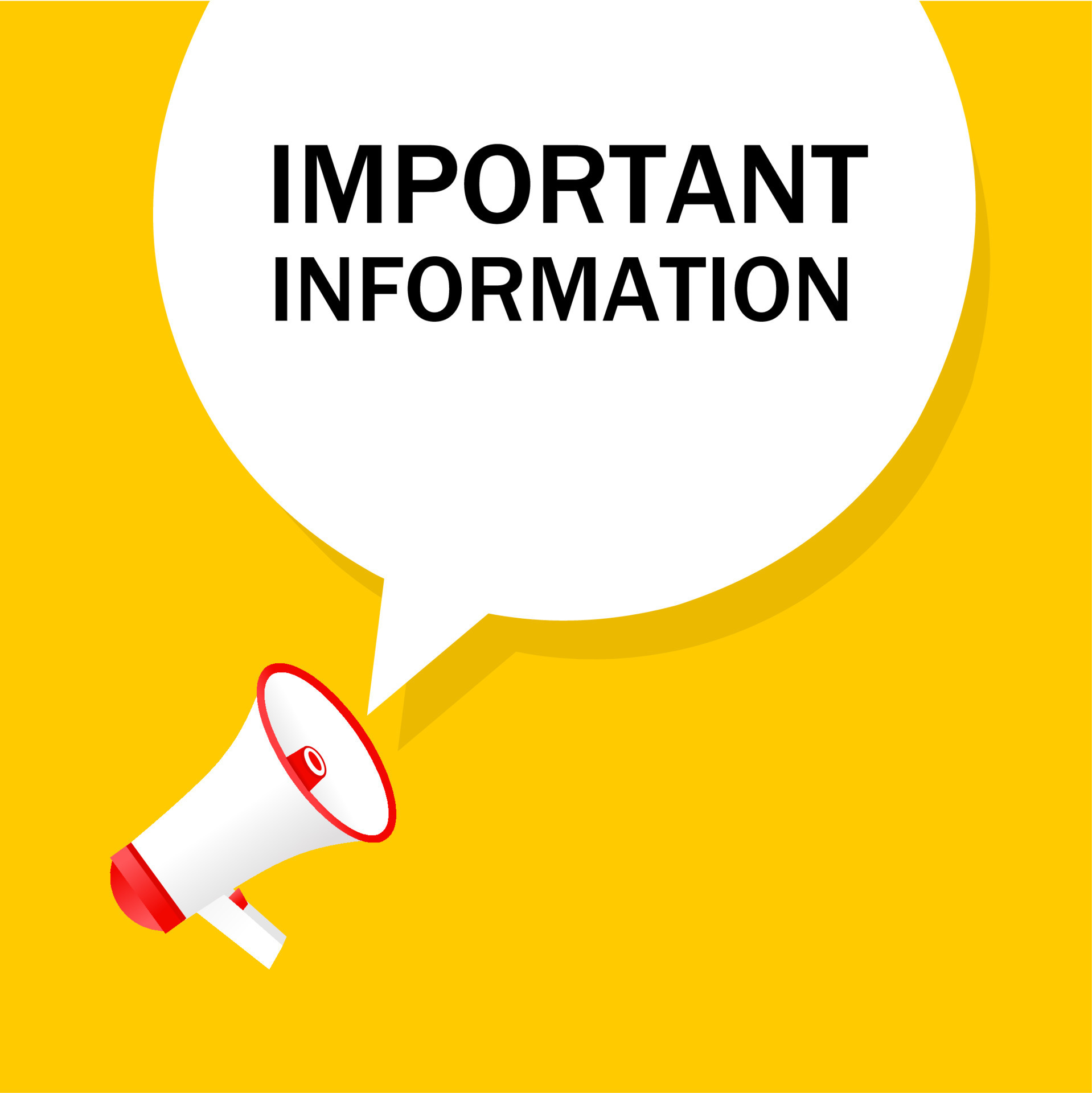 important information important information speech bubble icon illustration vector